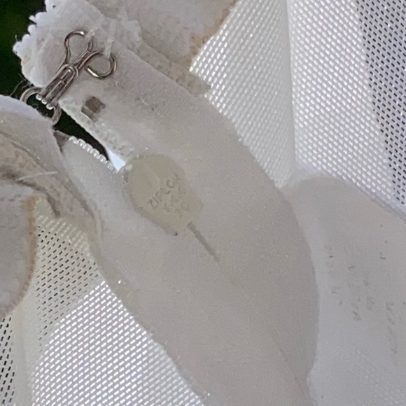 VGU Sz-4/6(S) David’s Bridal Strapless Full Length White Tiered High Waist Slip - Picture 16 of 16